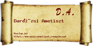 Darázsi Ametiszt névjegykártya